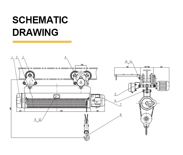 China Wire Rope Pulling Electric Motor Hoist Lift Manufacturers and