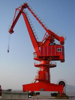 40t Single Jib Port Crane From China / Hydraulic Jib Crane