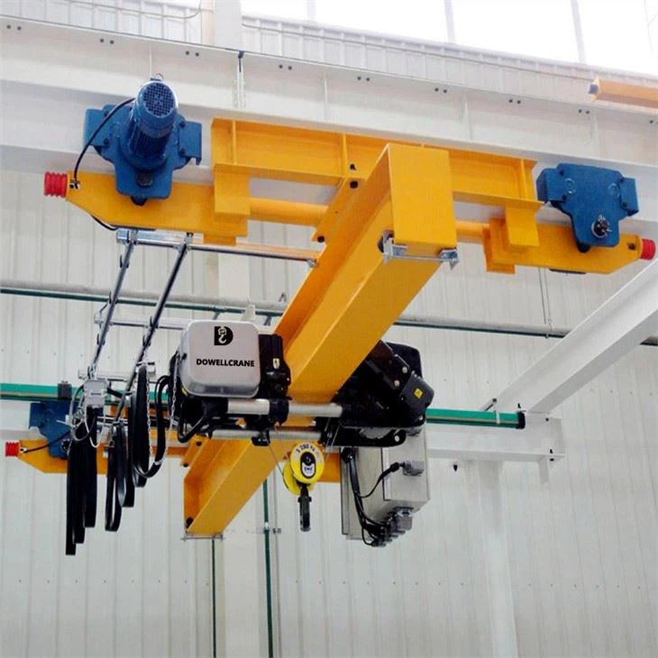 EOT Bridge Type Top Running Rail Mounted 2 Ton Overhead Crane For Sale