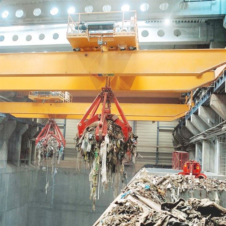 10 Ton Waste Handing Grab Overhead Crane